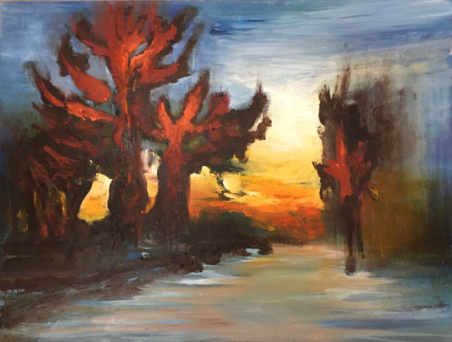 Uden titel. Akryl på lærred 