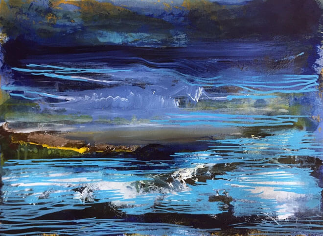 Uden titel. Akryl på lærred