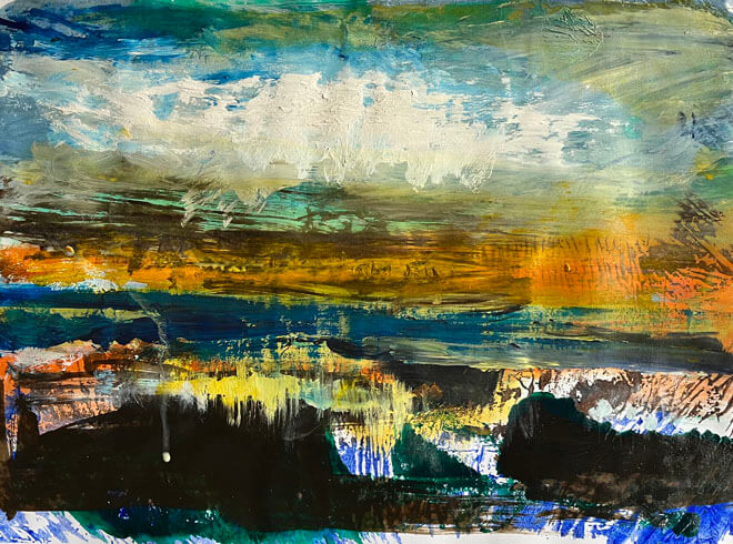 Uden titel. Akryl på lærred 