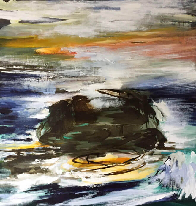 Uden titel. Akryl på lærred 